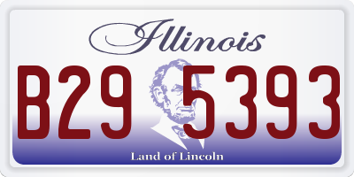 IL license plate B295393