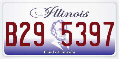 IL license plate B295397