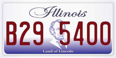 IL license plate B295400