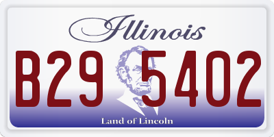 IL license plate B295402