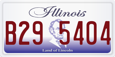 IL license plate B295404