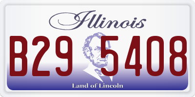 IL license plate B295408
