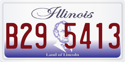 IL license plate B295413