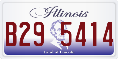 IL license plate B295414