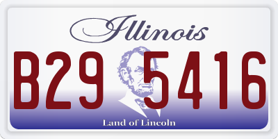 IL license plate B295416