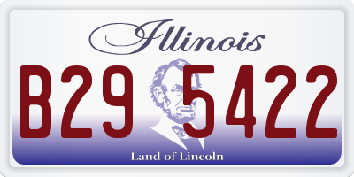 IL license plate B295422