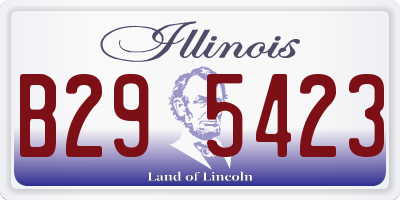 IL license plate B295423