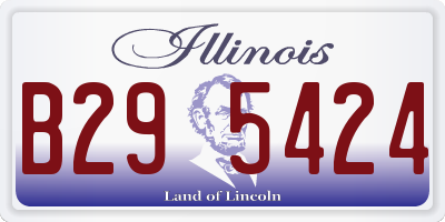 IL license plate B295424