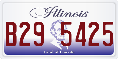 IL license plate B295425