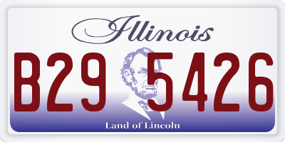 IL license plate B295426