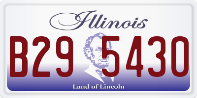 IL license plate B295430