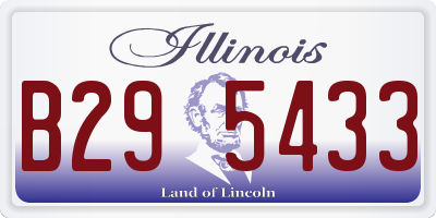 IL license plate B295433