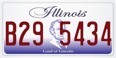 IL license plate B295434