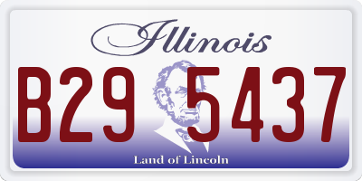 IL license plate B295437