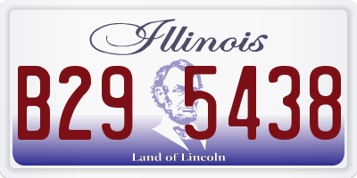 IL license plate B295438