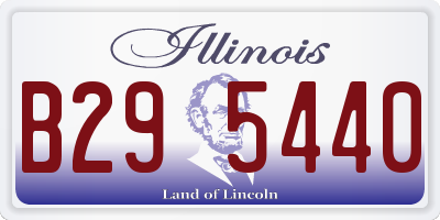 IL license plate B295440