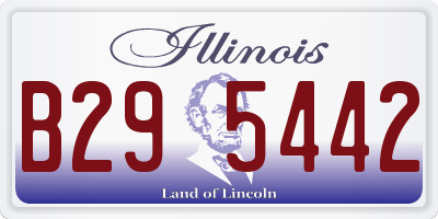 IL license plate B295442