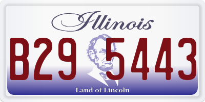 IL license plate B295443