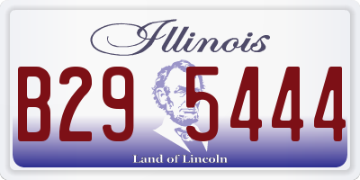 IL license plate B295444