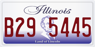 IL license plate B295445