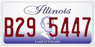 IL license plate B295447