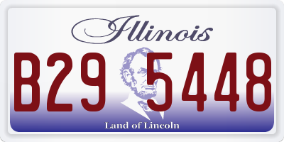 IL license plate B295448
