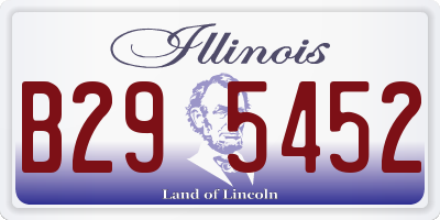 IL license plate B295452
