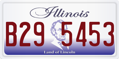 IL license plate B295453