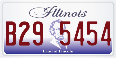 IL license plate B295454