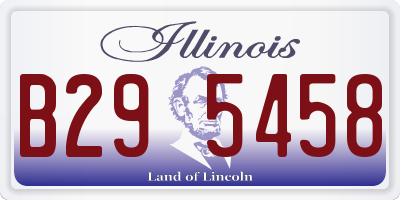 IL license plate B295458