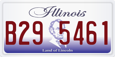 IL license plate B295461