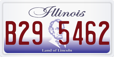 IL license plate B295462