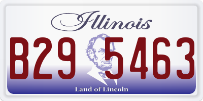 IL license plate B295463