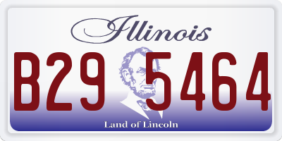 IL license plate B295464