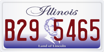 IL license plate B295465