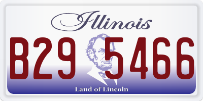 IL license plate B295466