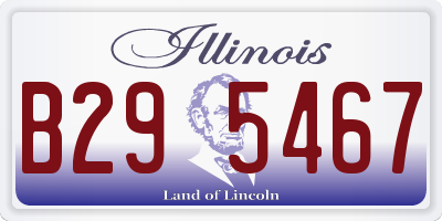 IL license plate B295467