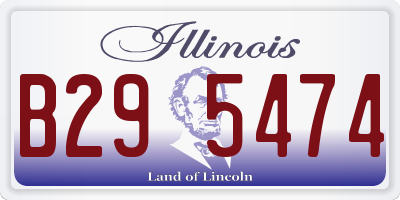 IL license plate B295474