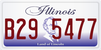 IL license plate B295477