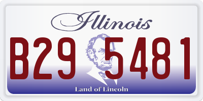 IL license plate B295481