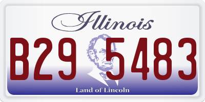 IL license plate B295483