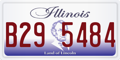 IL license plate B295484