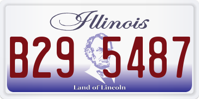 IL license plate B295487