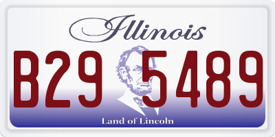 IL license plate B295489