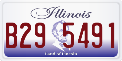 IL license plate B295491