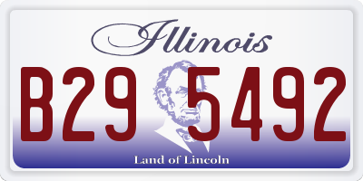 IL license plate B295492