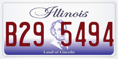 IL license plate B295494