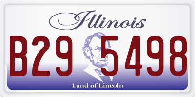 IL license plate B295498