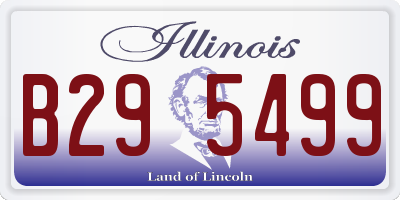 IL license plate B295499