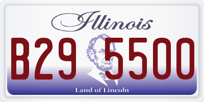 IL license plate B295500